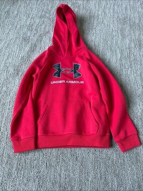 YS Red Under armour hoodie